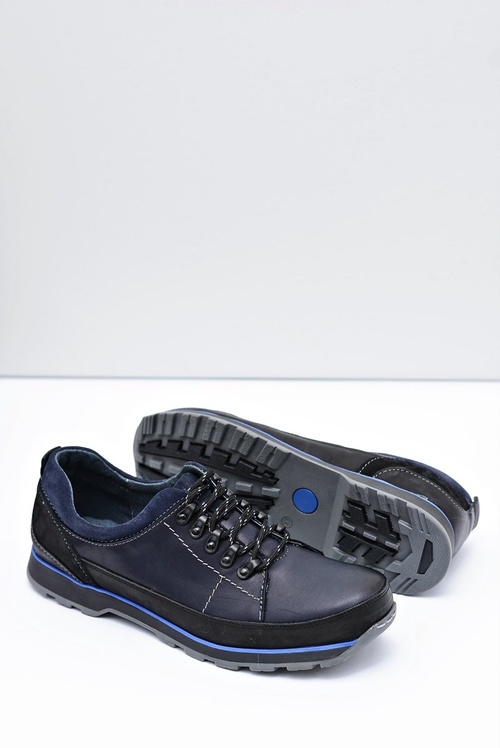 Чоловічі темно-сині відкриті напівчеревики Ivar