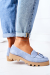 Замшеві мокасини Lewski Shoes 3053 Light Blue