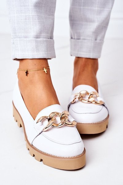 Шкіряні мокасини Lewski Shoes 3040 Білі
