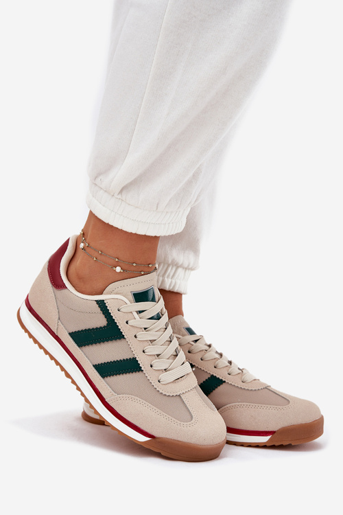 Низькі Кросівки Жіночі Темно-бежеві Rulaana