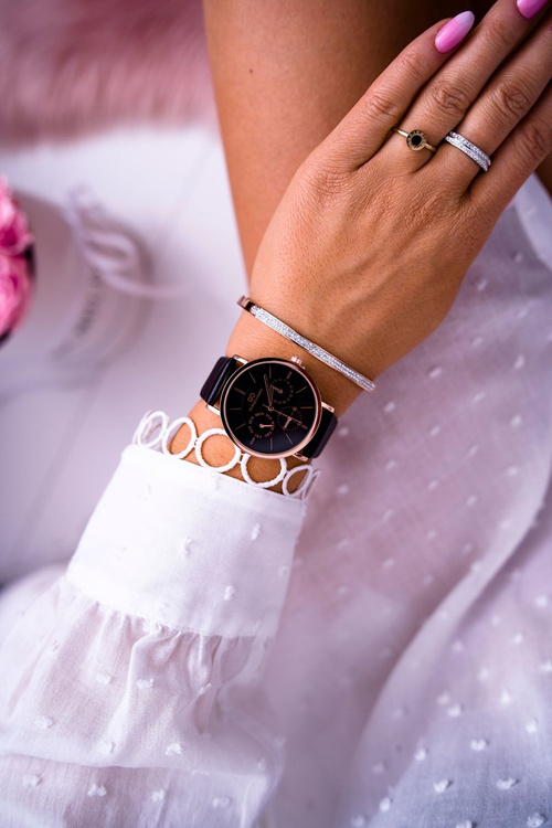 Жіночий годинник Giorgio & Dario Black Ranaha