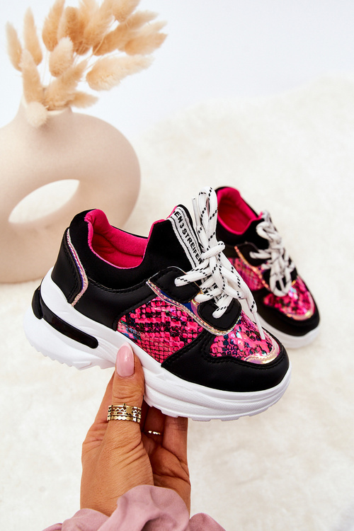 Шкіряне спортивне взуття Snakeskin Black Gabbie