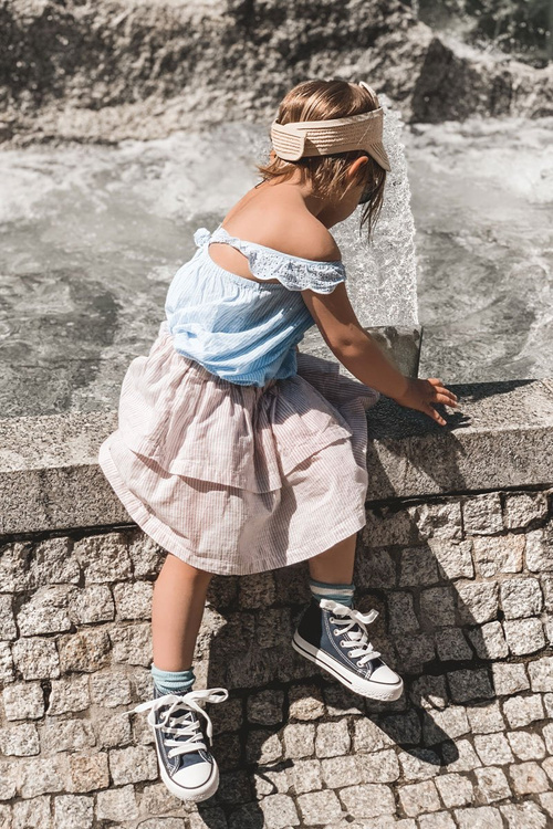 Дитячі високі кросівки темно-сині Filemon