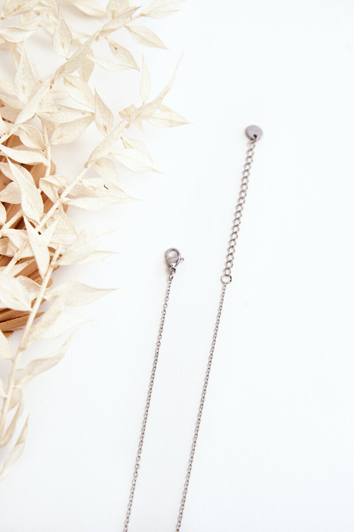 Жіночий ланцюжок з колом і конюшиною, срібло