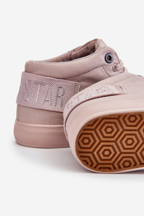 Жіночі класичні високі кросівки Big Star LL274004 Nude