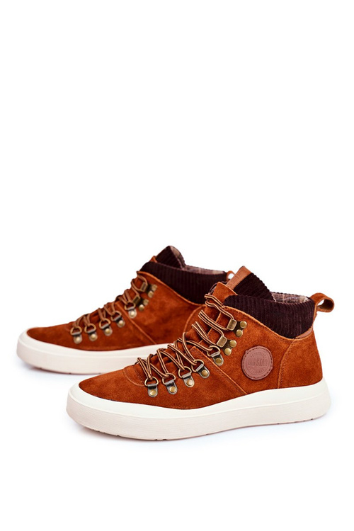 Чоловічі кросівки Suede Leather Big Star Camel GG174332