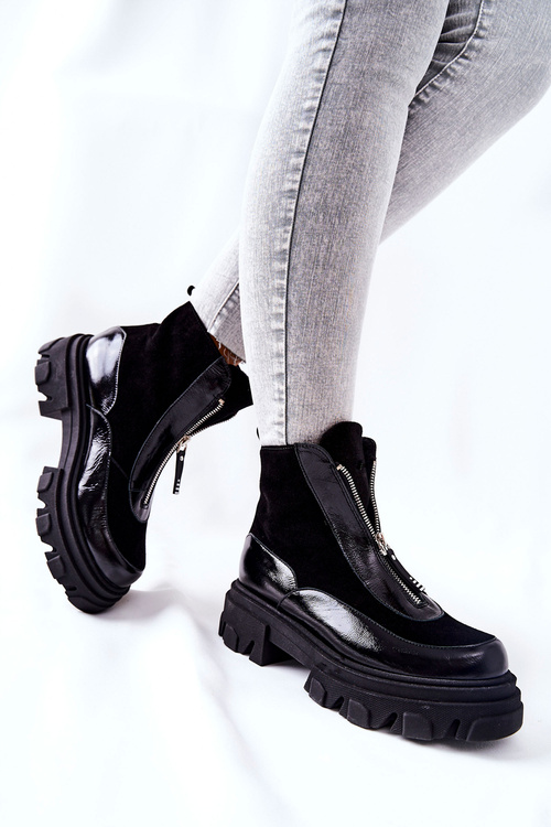 Шкіряні черевики Laura Messi Black 2371