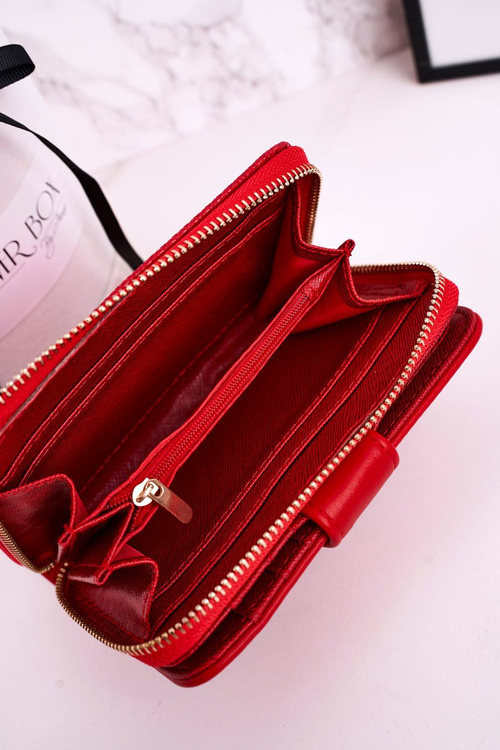 Елегантний жіночий гаманець на блискавці Червоний