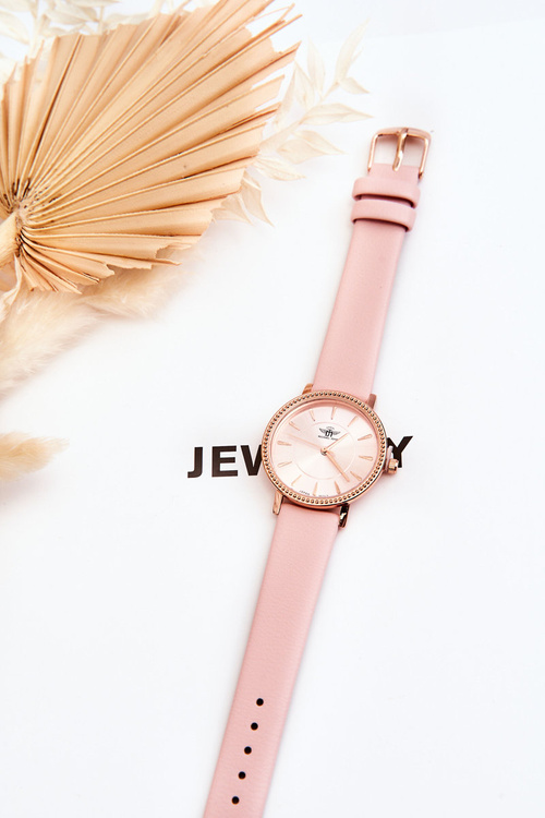 Жіночий класичний поясний годинник Michael John, рожевий