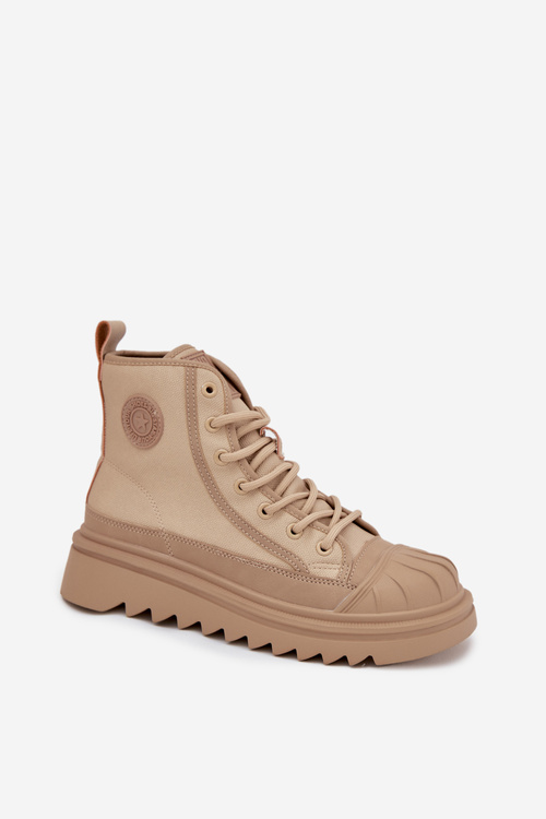 Високі Жіночі Кросівки З Утепленням Big Star OO274A356 Бежеві