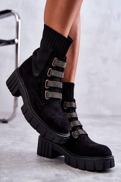 Замшеві слипони Чоботи Black Hope