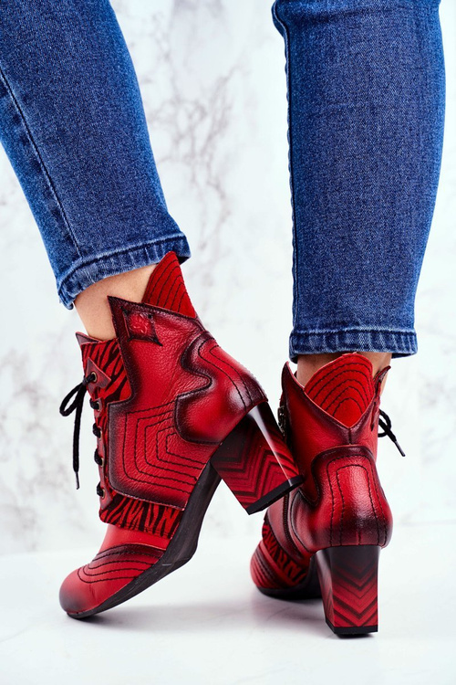 Чоботи жіночі Maciejka Leather Red 03194