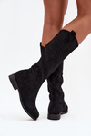 Жіночі Черевики Мереживо На Плоскому Каблуці S Bar ski HY52 534 Чорні