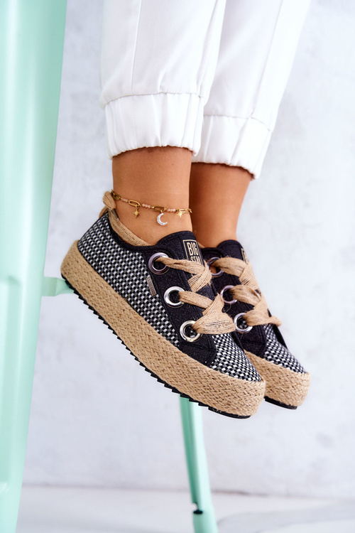 Жіночі плетені кросівки Big Star JJ274393 Чорні