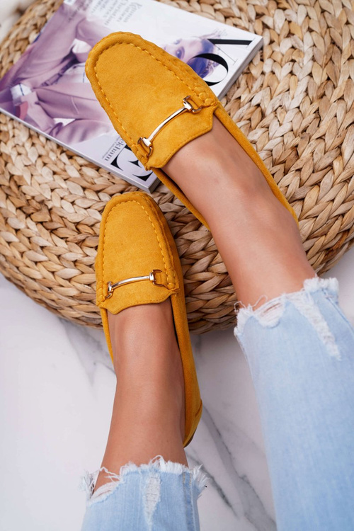 Жіночі мокасини жовті замшеві Sonnero