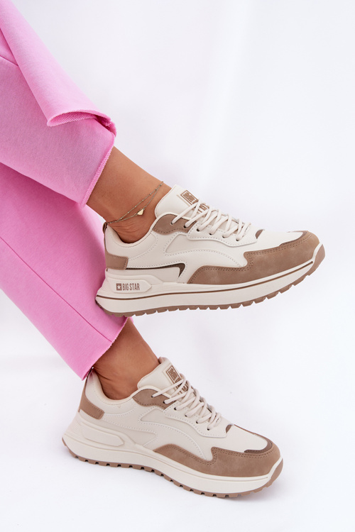 Жіночі кросівки Big Star RR274A216 HI-POLY SYSTEM Бежеві