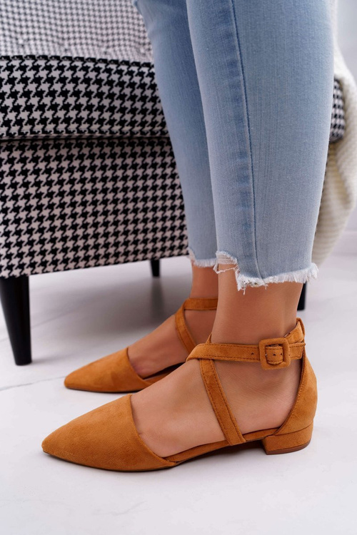 Жіночі замшеві балетки Spike Camel Vontare
