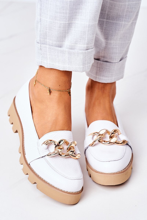 Шкіряні мокасини Lewski Shoes 3040 Білі