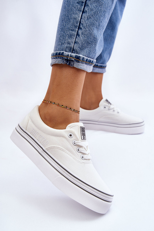 Жіночі кросівки на платформі Big Star LL274228 Білі