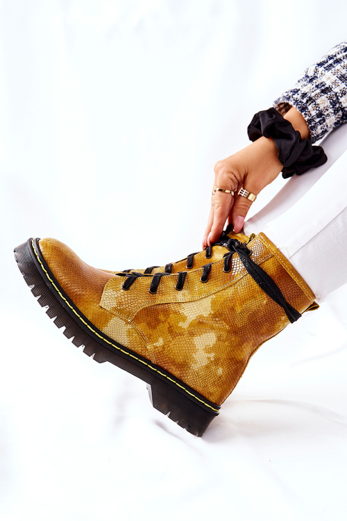 Жіночі ботильйони Maciejka Yellow 01609-47