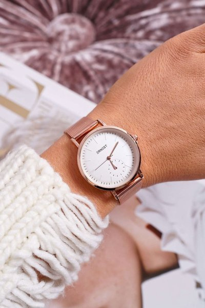 Жіночий годинник Ernest Gold Pink Fermm