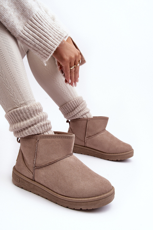 Жіночі зимові черевики темно-бежеві Big Star KK274294