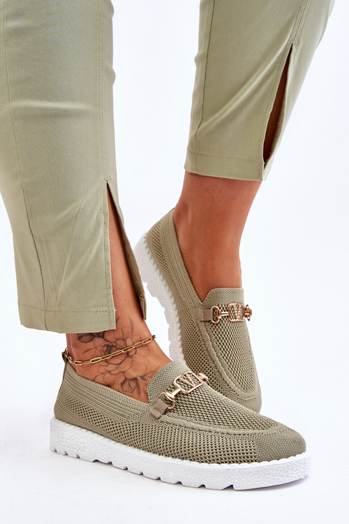 Жіночі сліпони з прикрасами зелені Alena