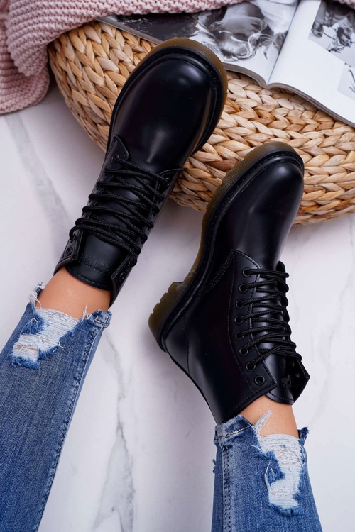 Жіночі черевики Trapper Glans Big Star Leather Black EE274001