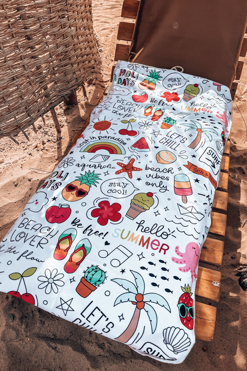 Рюкзак Сумка Рушник 3в1 Барвистий принт Білий