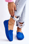 Жіночі лофери Suede Blue Morreno