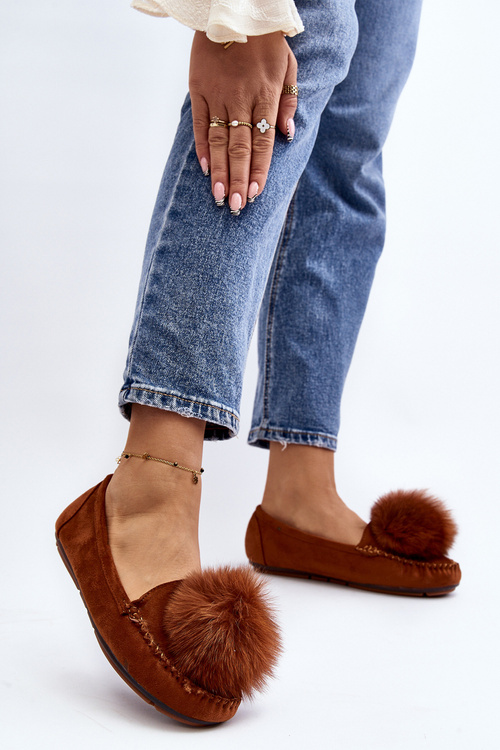 Жіночі мокасини з хутряною підкладкою Camel Novas