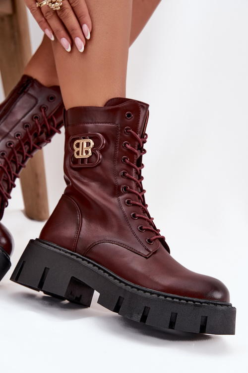 Теплі женські workery з оздобленням Bordeaux Melisse