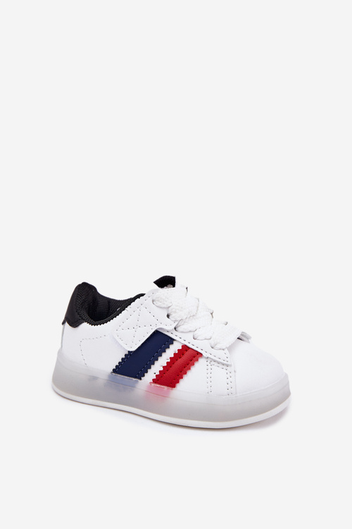 Спортивне Взуття Кросівки Для Дітей З Світячою Підошвою Біло-Чорні Arielle