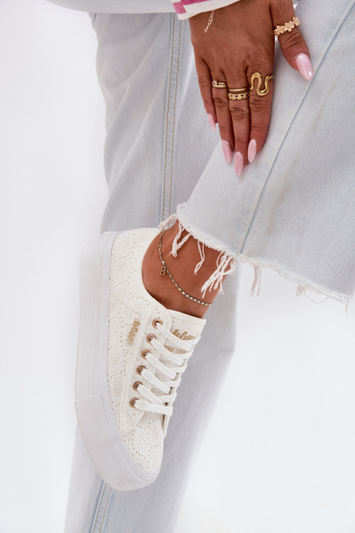 Жіночі Кросівки З Кружевом Lee Cooper LCW-25-31-3438L Білі