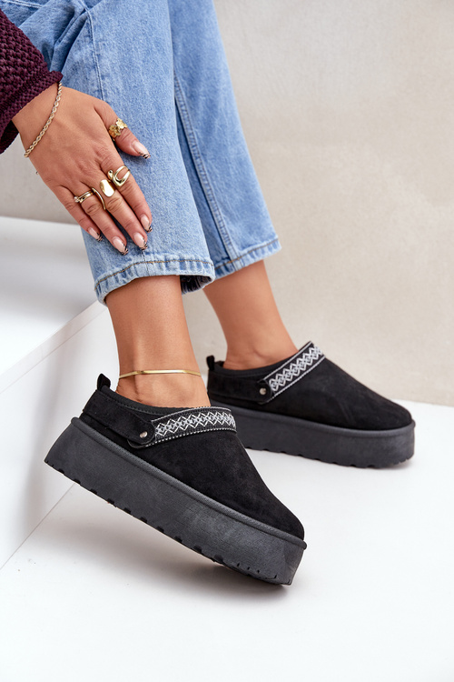 Снігоступи З Декоративною Вишивкою Чорні Selithria