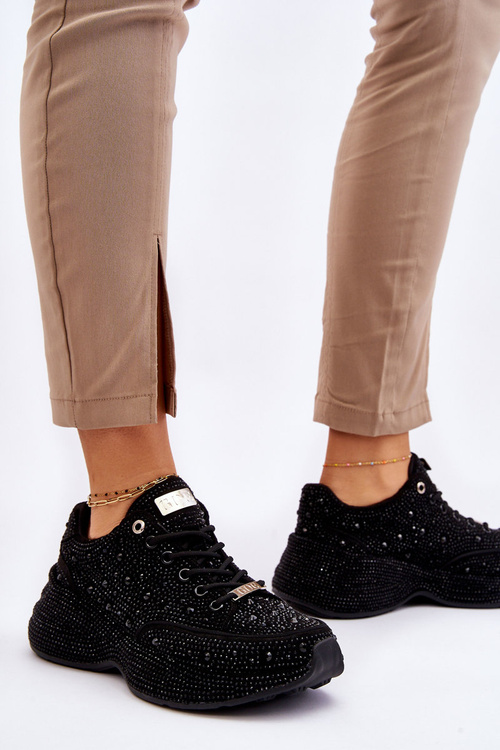 Жіночі кросівки на платформі GOE JJ2N4058 Чорні