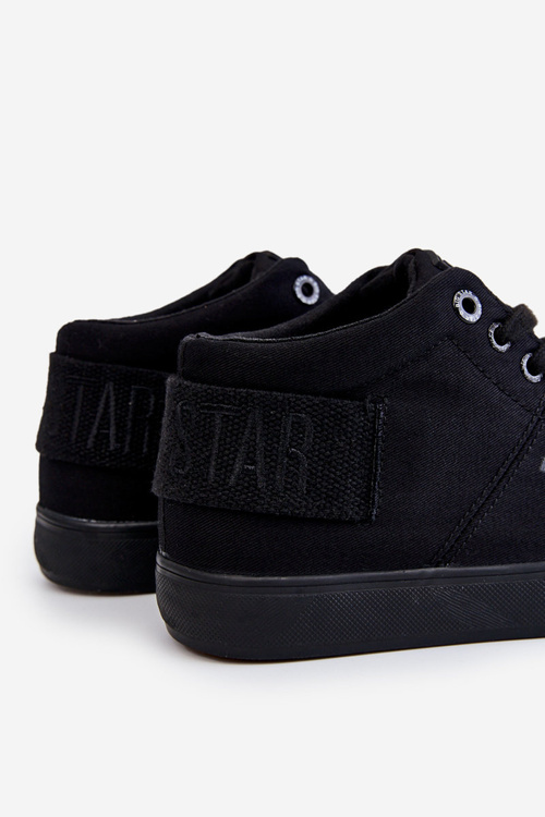 Жіночі класичні високі кросівки Big Star LL274001 Чорні