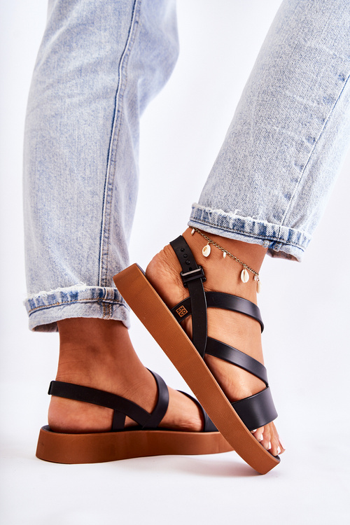 Жіночі гумові босоніжки ZAXY JJ285052 Чорні