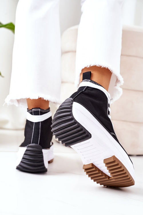 Високі кросівки на платформі Black Electric Love