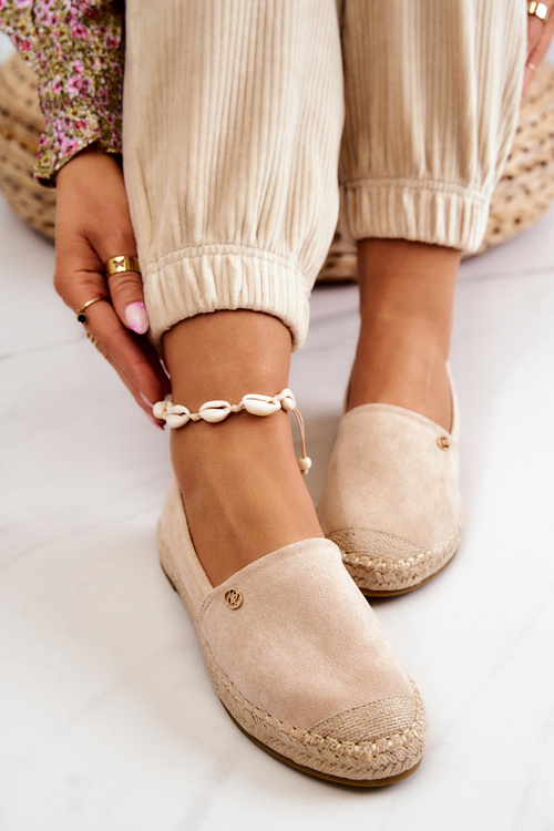 Жіночі замшеві еспадрільї бежеві Joaquin