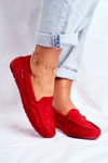 Жіночі мокасини Red Suede Morreno