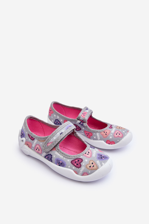 Дитячі балерини Hearts Befado 114X516 сірий