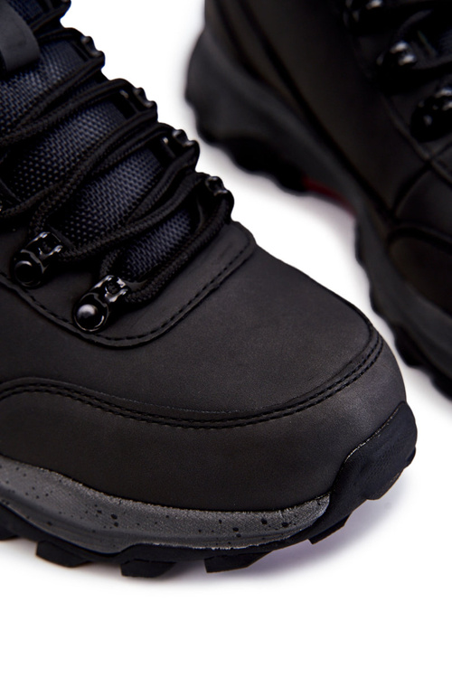 Чоловічі теплі трекінгові кросівки Cross Jeans KK1R40027C чорні