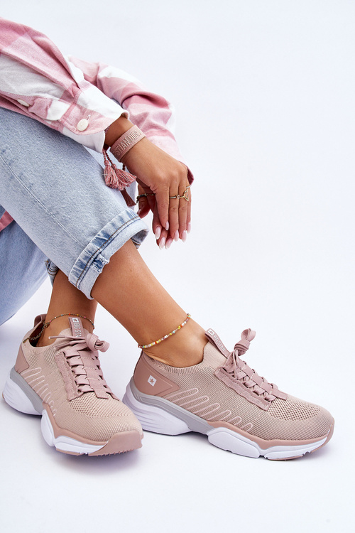 Жіноче спортивне взуття без шнурівки Memory Foam System Big Star LL274A141 Nude