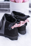 Чорні дитячі утеплені чоботи на блискавці лаковані маленькі Діана
