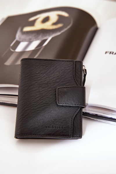 Жіночий Еко Шкіряний Гаманець Чорний Jezorea