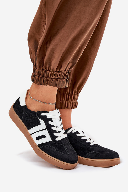 Кросівки Спортивне Взуття Замшеві Vinceza 79517 Чорні