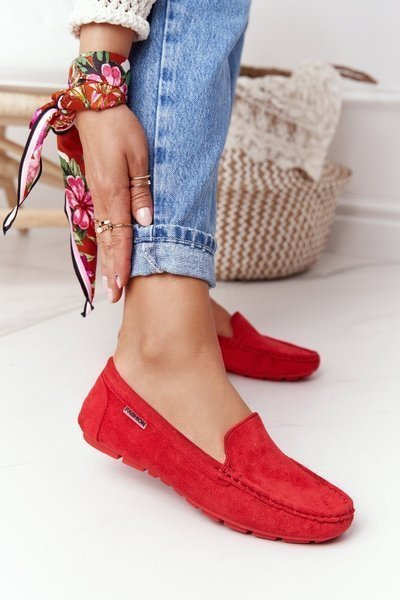 Жіночі замшеві лофери Red San Marino