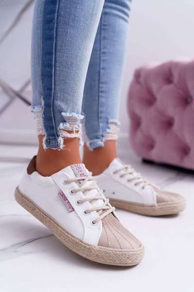 Жіночі кросівки Cross Jeans білі DD2R4095