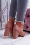Жіночі туфлі на шпильці Suede Pink Clarina